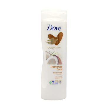   Dove Body Lotion - Restoring Ritual - Coconut Oil & Almond Milk - 400ml / Dove testápoló[IT,HU,PL,CZ,GR,CY,SE,DK,NO,RO,MD,FI,BG,RS,PT,NL,FR,<wbr> DE,LT,LV,EE]