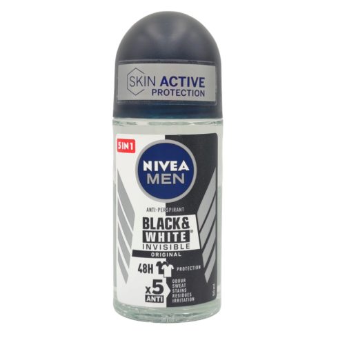 Nivea Men Roll on 50ml B&W Invisible Original [IT,ES,GR,EN,HE]