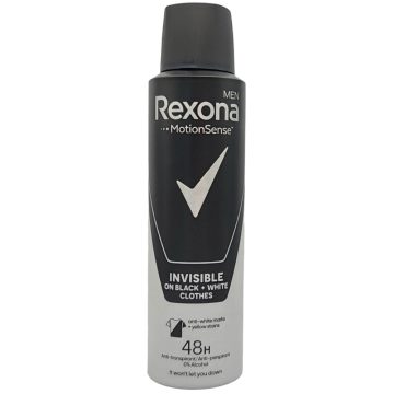   Rexona deo MEN 150ml Invisible Black & White / Rexona férfi dezodor  [HR,BA,CZ,HU,SI,SK]