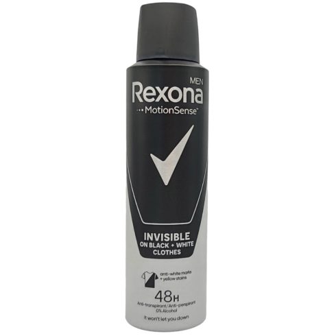 Rexona Men dezodor/ Deo Invisible B&W 150ml [HR,BA,CZ,HU,SI,SK]