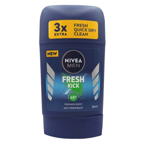 NIVEA MEN Stick Deo 50ml Fresh Kick [CZ,SK,HU,SRB,MNE,HR,BIH,SLO,RO,BG]