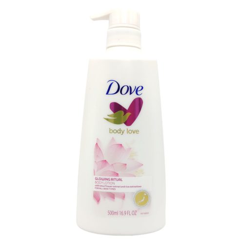 Dove testápoló / body lotion pump Glowing Ritual 500ml [EN,FR]