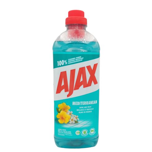 Ajax Floor Cleaner Mediterranean - Lagoon Flowers - 1L / Ajax padlótisztító [FR,NL,DE,PL,CZ,ES,IT]