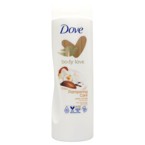 Dove testápoló / body lotion Pampering Care 400ml [IT,HU,HR,BA,PL,CZ,SK,GR,CY,SE,DE,NO,FI,RO,BG,RS,PT,FR,DE,NL,LT,LV,EE]