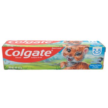 Colgate 2-5years Toothpaste 50ml Bubble Fruit [EN,FR,AR]