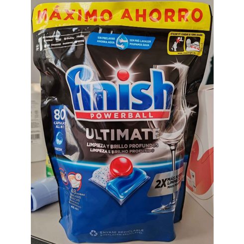 Finish Tabs Powerball Ultimate Cleaning - 80Wb/1032g