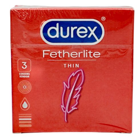 Durex Condoms Fetherlite 3pcs / óvszer 3db