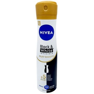  Nivea Spray Invisible for Black & White Silky Smooth 150ml