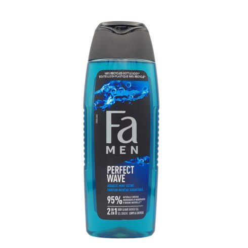 Fa tusfürdő/ Shower Gel Men Perfect Wave Aquatic Mint 250ml [FR,NL,DE]