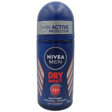   Nivea Roll on Men Dry Impact - Dual Protect - 50ml / Nivea férfi roll on