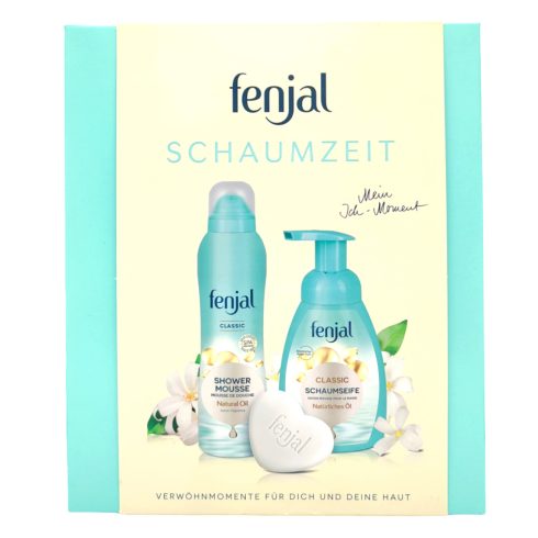 Fenjal gift set Schaumzeit (Shower mousse 200ml+foam soap 250ml+soap 90g) [DE,FR]