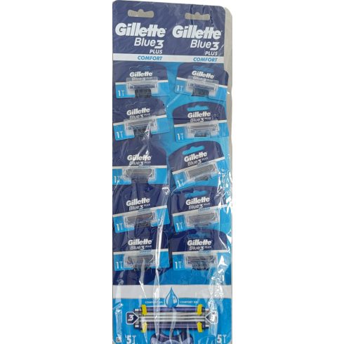  GILLETTE BLUE llI PLUS HARDC CARD 10